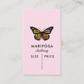 Elegant Butterfly Monarch AANGEPASTE PRIJS LABEL (Voorkant)
