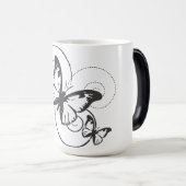 Elegant Butterfly mug Magische Mok (Voorkant rechts)