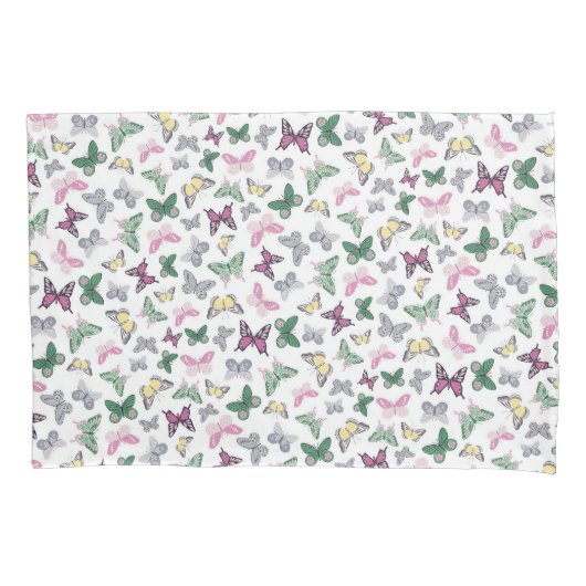 Elegant Butterfly Pattern Kussensloop (Voorkant)