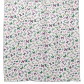Elegant Butterfly Pattern Shower Curtain Douchegordijn (Voorkant)