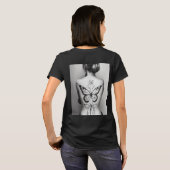 "Elegant Butterfly Print Vrouwen Basic T-shirt" T-shirt (Achterkant volledig)