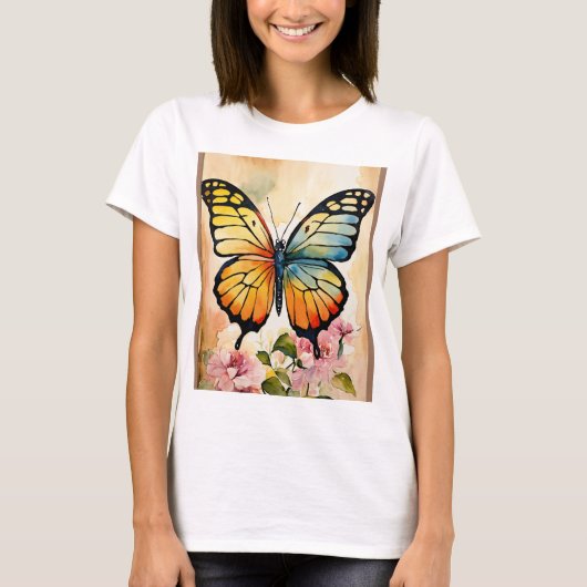 Elegant Butterfly T-shirt (Voorkant)