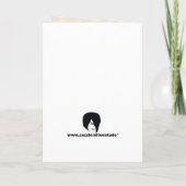 Elegant Butterfly Trouwprogramma Kaart (Achterkant)