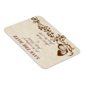 Elegant Butterfly Wedding Save the Date Magnet Magneet (Rechterzijde)