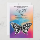 Elegant Buttterfly en Sunset Design Kaart (Voorkant)