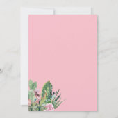 Elégant Cactus du désert Faire-part de mariage Suc (Dos)