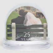 Élégant cadeau photo personnalisé 25e anniversaire (Avant)