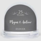 Élégant cadeau photo personnalisé 25e anniversaire (Arrière)
