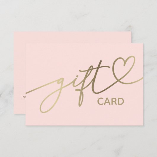 elegant cadeaucertificaat (Voorkant / Achterkant)