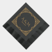 Elégant cadre Art Déco Mariage Monogramme (Droite)