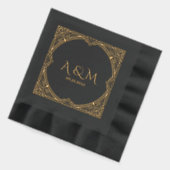 Elégant cadre Art Déco Mariage Monogramme (Gauche)