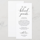 Elégant Cadre Cadre Dîner Carte de remerciements (Devant / Derrière)