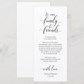 Elégant Cadre Cadre Dîner Carte de remerciements (Devant / Derrière)