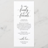 Elégant Cadre Cadre Dîner Carte de remerciements (Devant)