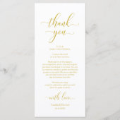 Elégant Cadre Cadre Dîner Carte de remerciements (Devant)