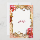 Elégant cadre Floral Boho Bridal Shower Invitation (Dos)