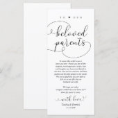 Élégant, Cadre Moderne Carte de remerciements (Devant / Derrière)