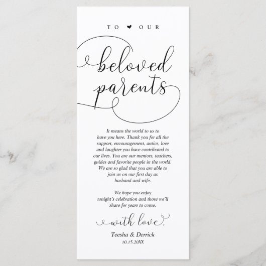 Élégant, Cadre Moderne Carte de remerciements (Devant)