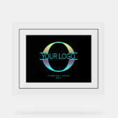 Elégant cadre noir et Arrière - plan pour logo (Recto)