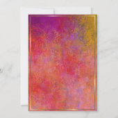 Elégant cadre Or 30e anniversaire Dîner Invitation (Dos)