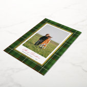 Elégant cadre vert Plaid Noël carte à huile (Rotation)