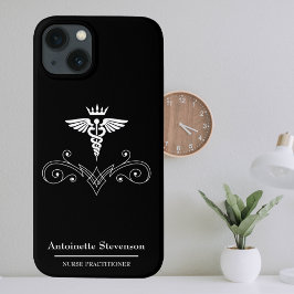 Elegant Caduceus Nurse Practitioner iPhone 13 Hoesje