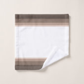 Elégant café Brown bandes (Gant de toilette)