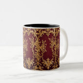 Élégant café Filigree Gold Mug (Devant droit)