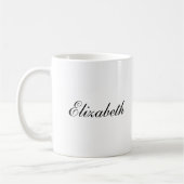 Élégant café Mugs Nom du script Modèle (Gauche)