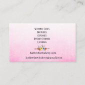 Elegant Cake Bakery Visitekaartjes (Achterkant)