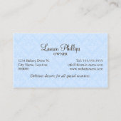 Elegant Cake Poppen Bakery Visitekaartje (Achterkant)