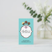 Elegant Cake Poppen Bakery Visitekaartje (Staand voorkant)