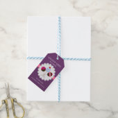 Elegant Cake Poppen in Paars Cadeaulabel (Met Touw)