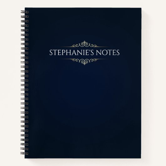 Élégant Calendrier Gold et Blue 2024 | CARNET (Devant)