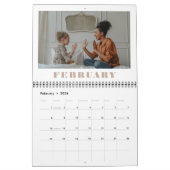Élégant calendrier photo multi-famille (Feb 2026)