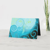 Elegant Calla Lily BlueBerry Swirls (Achterkant)