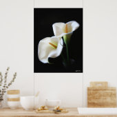 Elegant Calla Lily Flowers 13 Poster (Keuken)