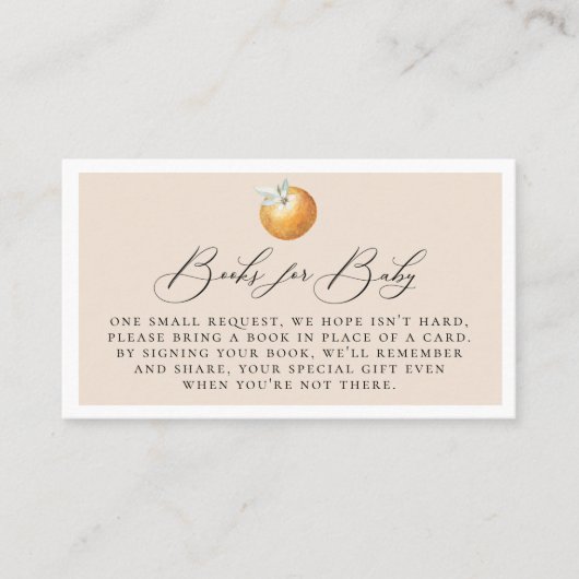 Elegant Calligrafie Book Request Enclosure Card Plaatskaartje (Voorkant)