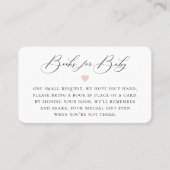 Elegant Calligrafie Book Request Enclosure Card Plaatskaartje (Voorkant)