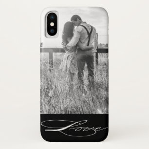 Elegant Calligrafie Foto iPhone-draagtas iPhone X Hoesje
