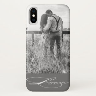 Elegant Calligrafie Foto iPhone-draagtas iPhone X Hoesje