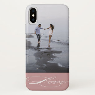 Elegant Calligrafie   Foto iPhone-draagtas iPhone X Hoesje