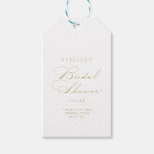 Elegant Calligrafie Goud Vrijgezellenfeest Cadeaulabel