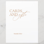 Elegant Calligrafie-Kaarten en cadeaubonnen voor b (Voorkant)