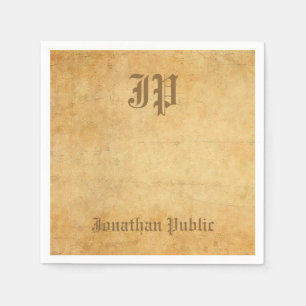 Elegant Calligrafie Monogram Sjabloon Servet