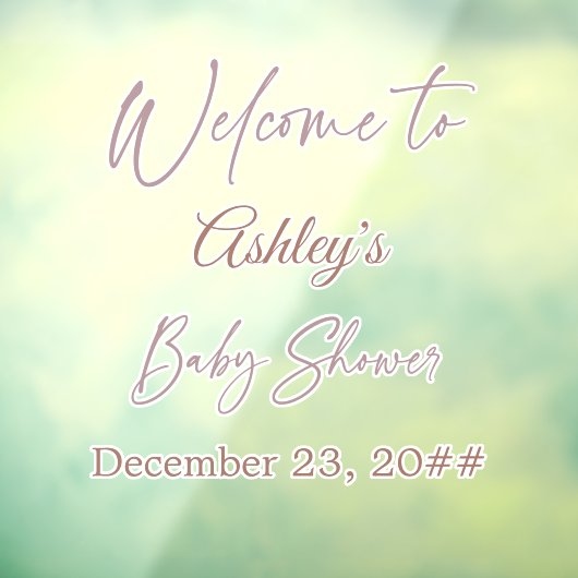 Elegant Calligrafie Script Simple Bohemian Modern Raamsticker (Vel 3)