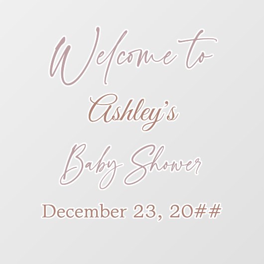 Elegant Calligrafie Script Simple Bohemian Modern Raamsticker (Vel)