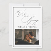 Elegant Calligrafie We zijn bezig met het ontdekke Kaart (Voorkant)