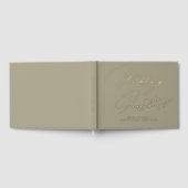 Élégant Calligraphie Taupe Gold Foil Mariage (Complet)