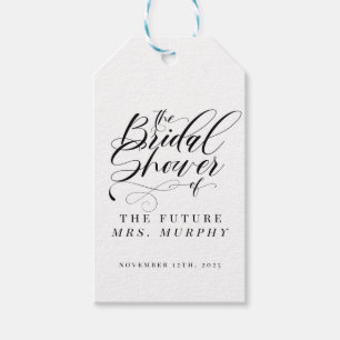 Elegant Calligraphy Classic Vrijgezellenfeest Cadeaulabel